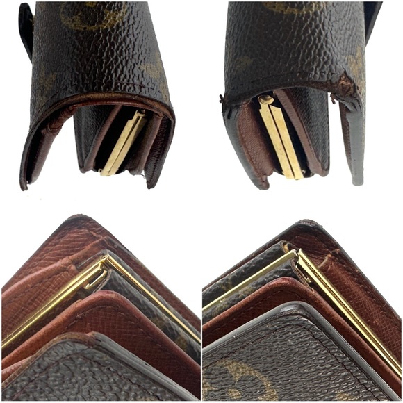 ❌SOLD❌Louis Vuitton Monogram Portefeuille Viennois kiss lock French Purse Wallet - Picture 6 of 12